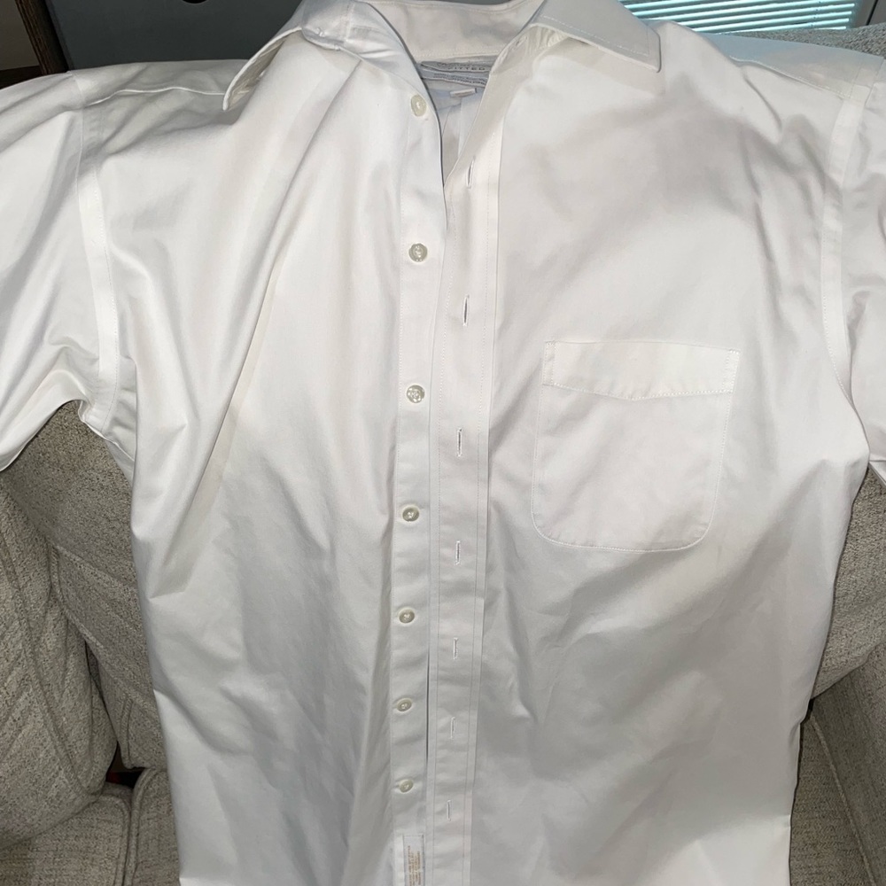 End white button up